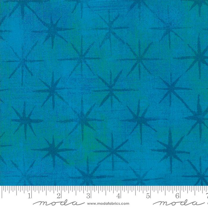 MODA Grunge Seeing Stars Turquoise 30148-39 - Cotton Fabric
