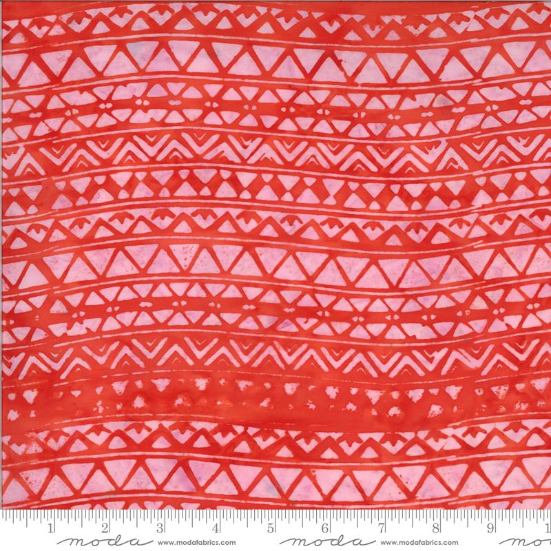 MODA Malibu Batiks 4357-16 Coral - Cotton Batik Fabric