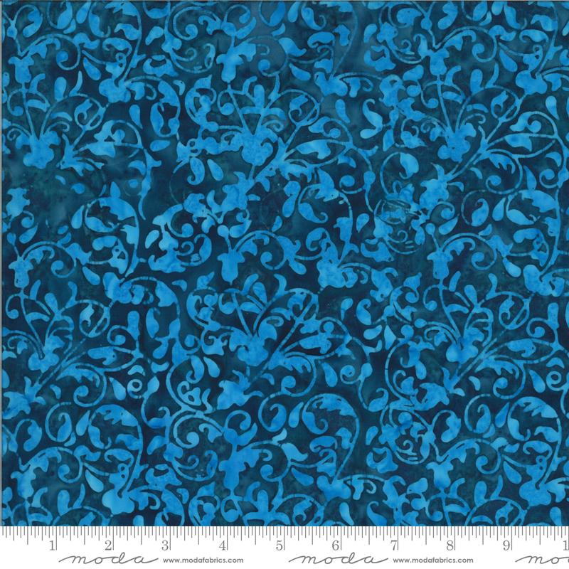 MODA Malibu Batiks 4357-30 Deep Sea - Cotton Batik Fabric