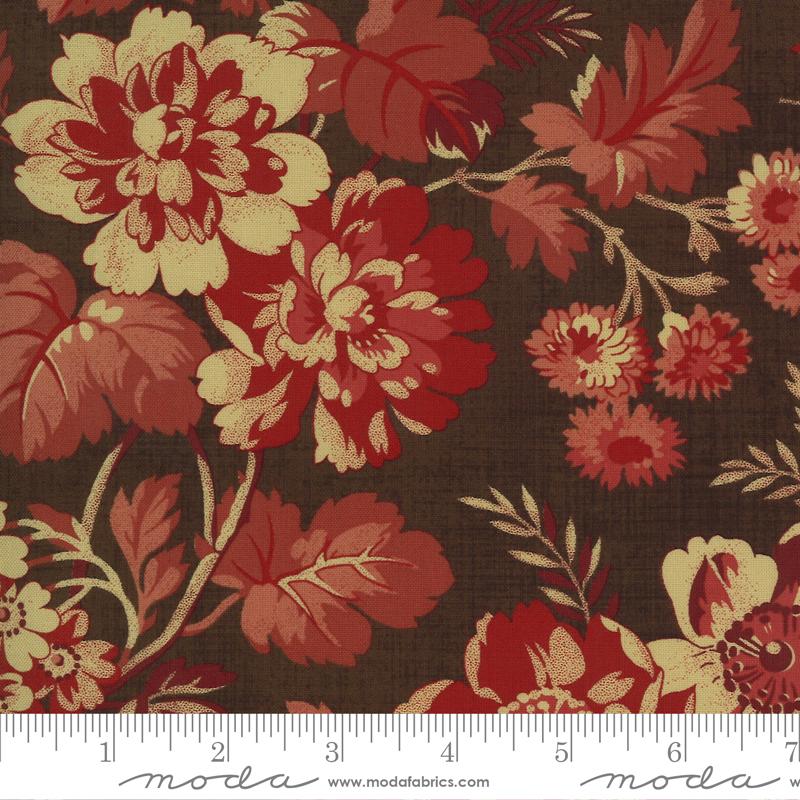 MODA Maria's Sky 31620-21 Chocolate Red - Cotton Fabric