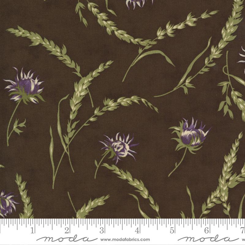 MODA Mill Creek Garden - 2240-15 Earth Brown - Cotton Fabric