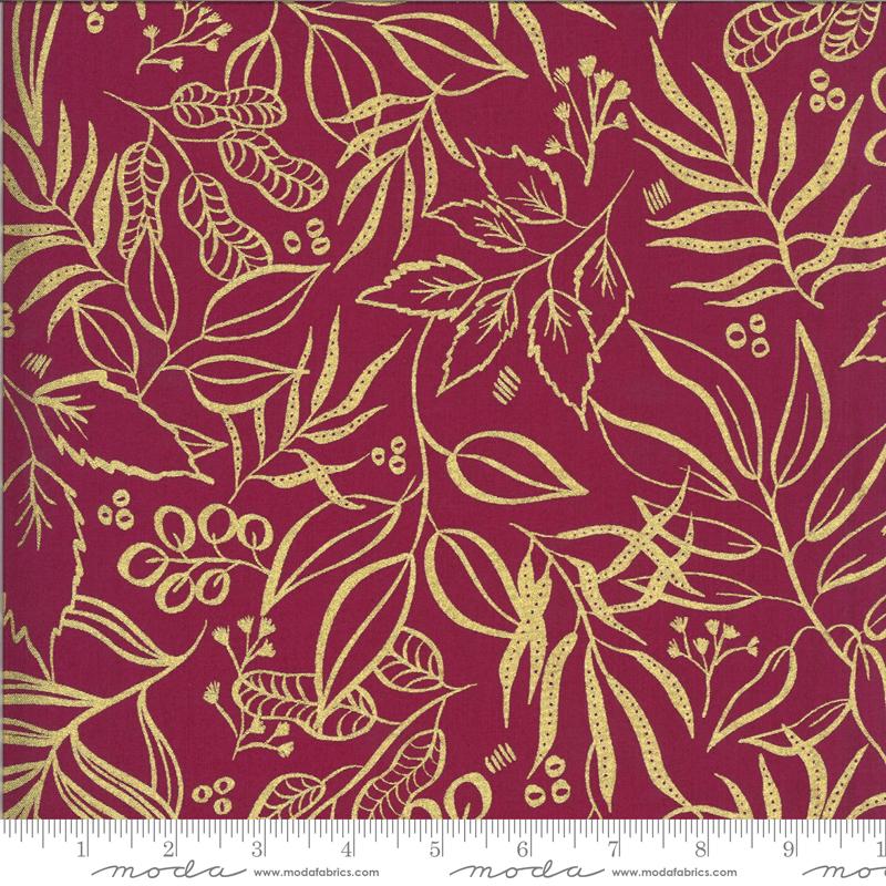 MODA Moody Bloom Metallic 8449-16M - Cotton Fabric