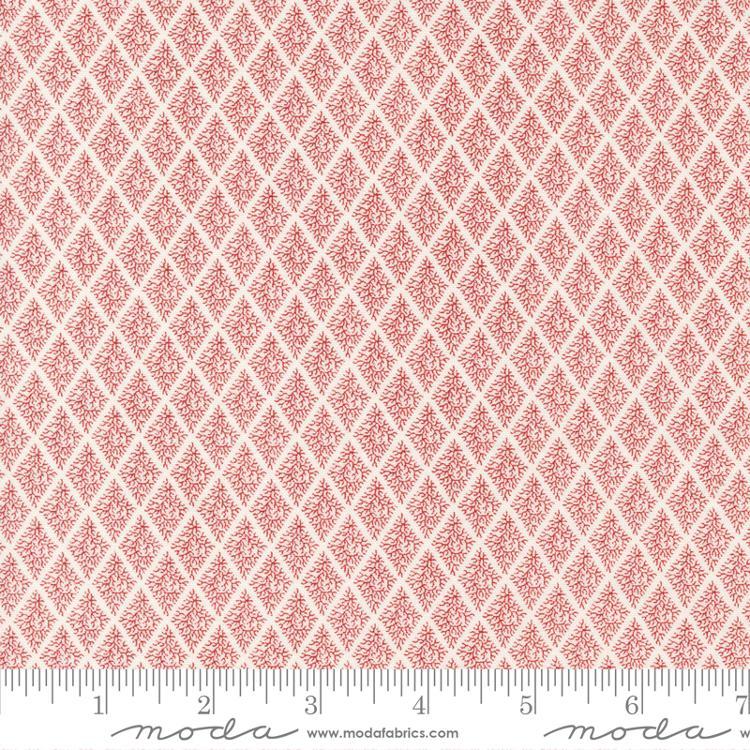 MODA Red and White Gatherings - 49196-11 Vanilla - Cotton Fabric