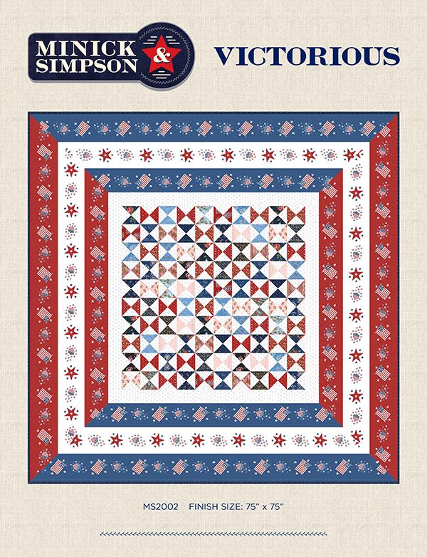 MODA Victorious Quilt Pattern 75 x 75 - MS-2002G