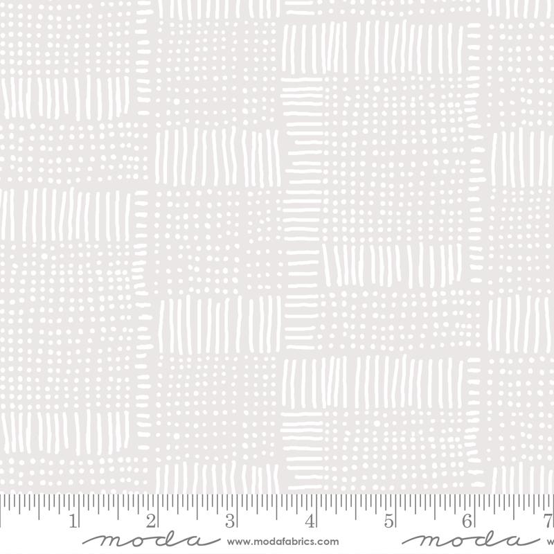 MODA Whispers Dash Dot 33551-15 Feather - Cotton Fabric