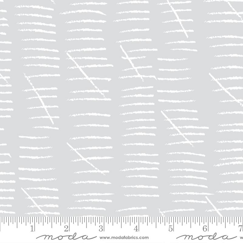 MODA Whispers Hash Marks 33561-16 Zen Grey - Cotton Fabric