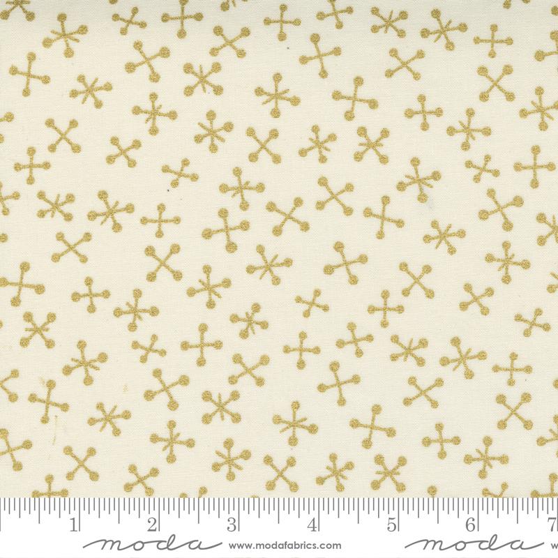 MODA Whispers Metallic - 33559-13MG Cream Gold - Fabric