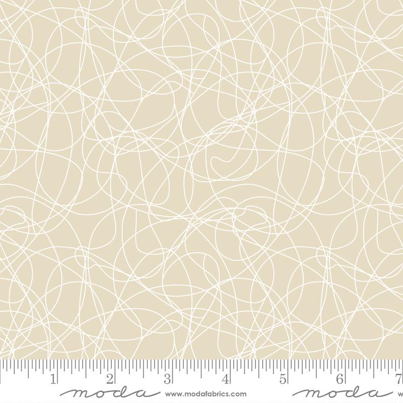 MODA Whispers Tangles 33560-12 Natural - Cotton Fabric