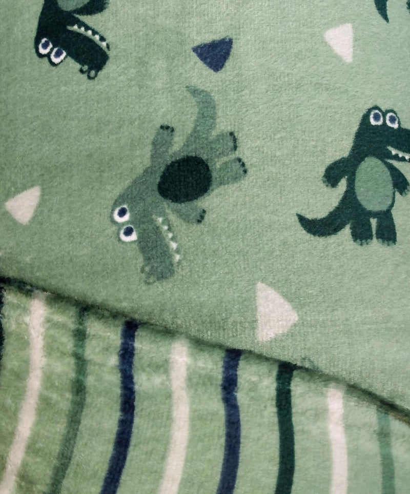 MOOK Fleece Flannel 2 Sided - 123031 Alligator Green - Poly Fabric
