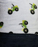 MOOK Fleece Flannel 2 Sided - 123043 Tractors Blue - Fleece Flannel Fabric