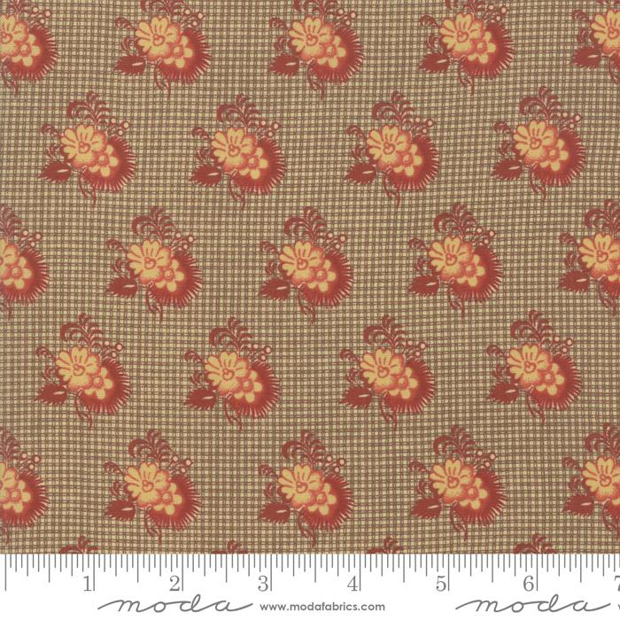 Moda Sarahs Story, 31593-11 Brown - Cotton Fabric