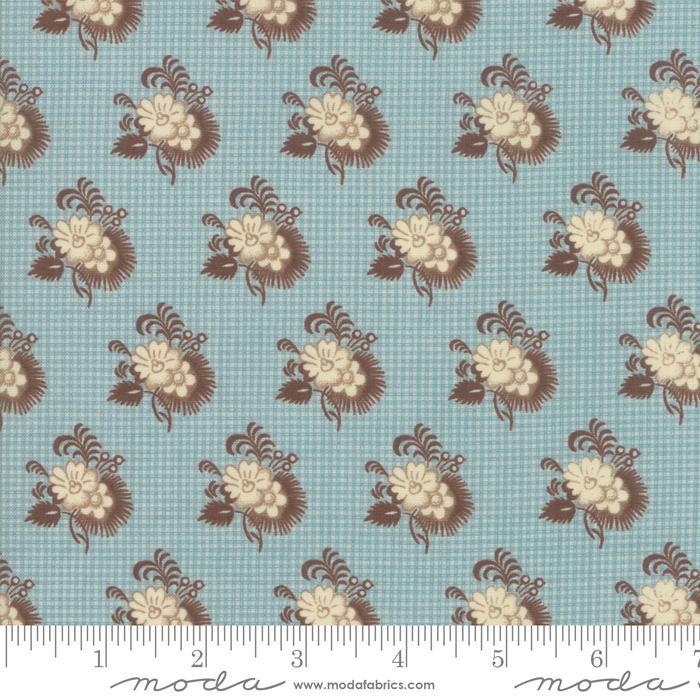 Moda Sarahs Story, 31593-16 Blue - Cotton Fabric
