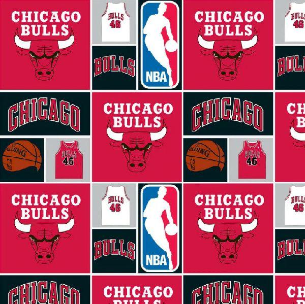 NCI NBA Chicago Bulls 83CHI0001A-1 Red - Cotton Fabric