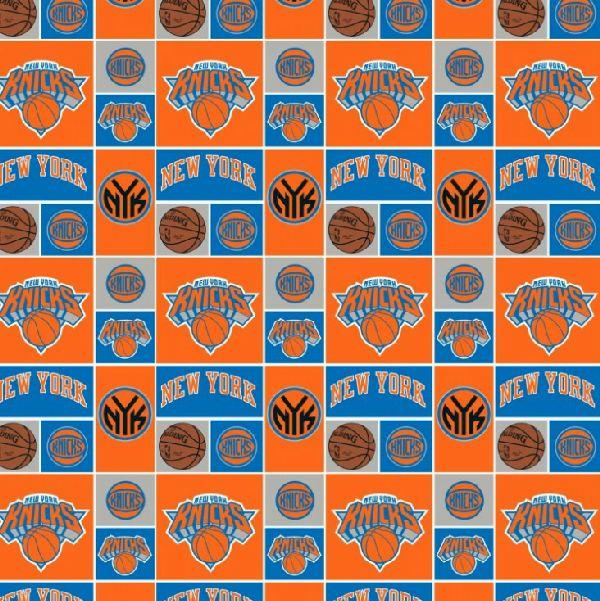 NCI NBA New York Knicks 83NYK0001A-1 Orange - Cotton Fabric
