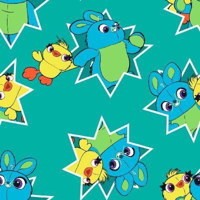 NCI Toy Story 4, 69335-A620715 Teal - Cotton Fabric