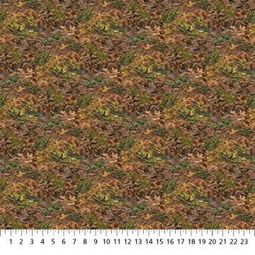 NCT Mama Bear - Leaf Camo DP24226-14 Brown - Cotton Fabric