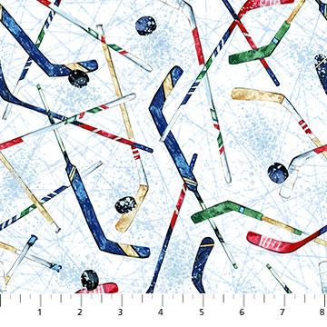NCT Power Play 23622-10 Hockey Sticks & Pucks - Cotton Fabric