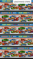 NCT Turbo Speed 25107-99 Black Multi - Cotton Fabric