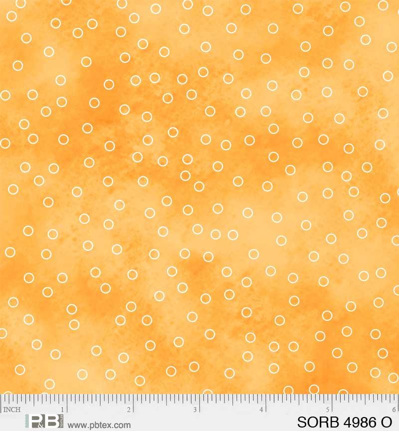 PB Sorbet 4986-O Orange - Cotton Fabric