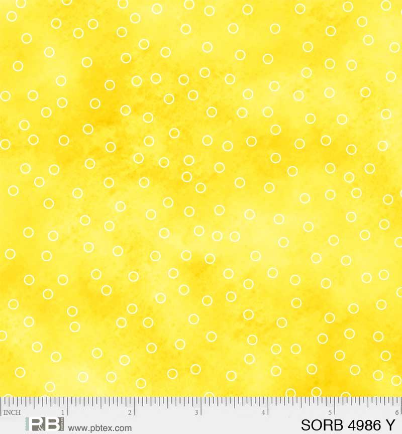 PB Sorbet 4986-Y Yellow - Cotton Fabric