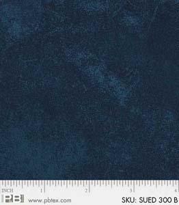 PB Suede, SUED-300-B Blue - Cotton Fabric