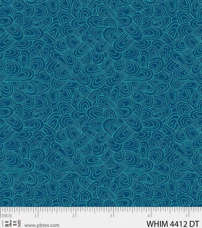 PB Whimsy WHIM-04412-DT Teal - Cotton Fabric