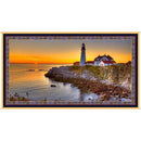 QT Artworks Lighthouse Panel 1649 26432 X120 - Cotton Fabric