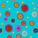 QT Carnivale 26373-Q Turquoise - Cotton Fabric