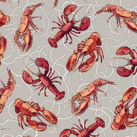 QT This & That VIII - Lobsters 29400-K Gray - Cotton Fabric