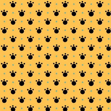 QT Tiger Tails 28234-S Gold- Cotton Fabric
