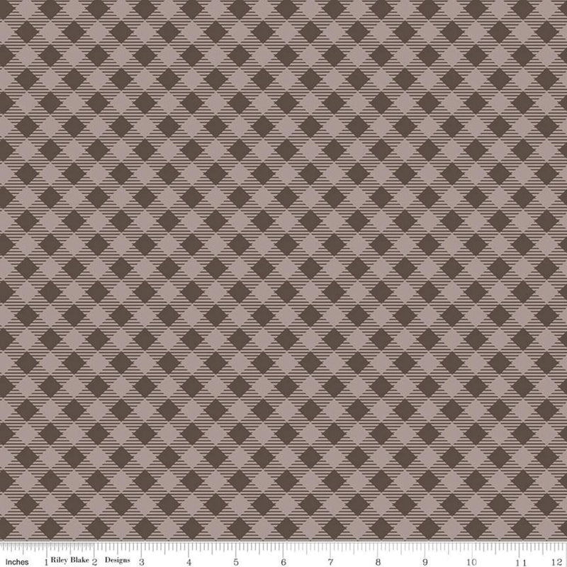 RILEY BLAKE Bee Basics C6400-RAISIN - Cotton Fabric