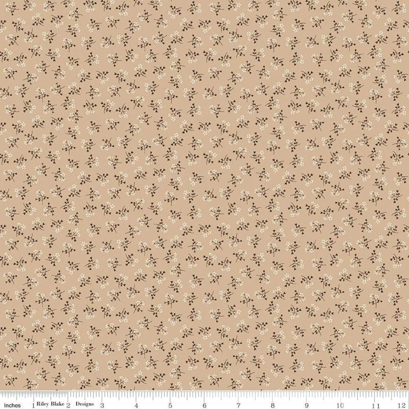 RILEY BLAKE Prairie Bonnet C12307-TEADYE - Cotton Fabric