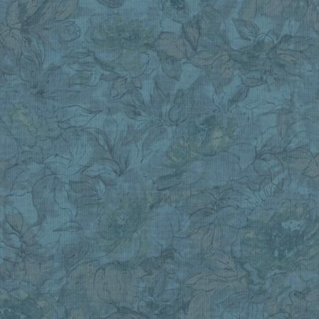 RJR Jinny Beyer Palette Floral Outline - 7132-027 Misty Blue - Cotton Fabric