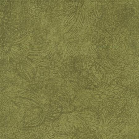 RJR Jinny Beyer Palette Flower Texture - 6931-020 Avocado - Cotton Fabric