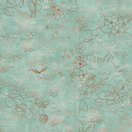 RJR Lilac & Sage, 104-GR2M Green - Cotton Fabric