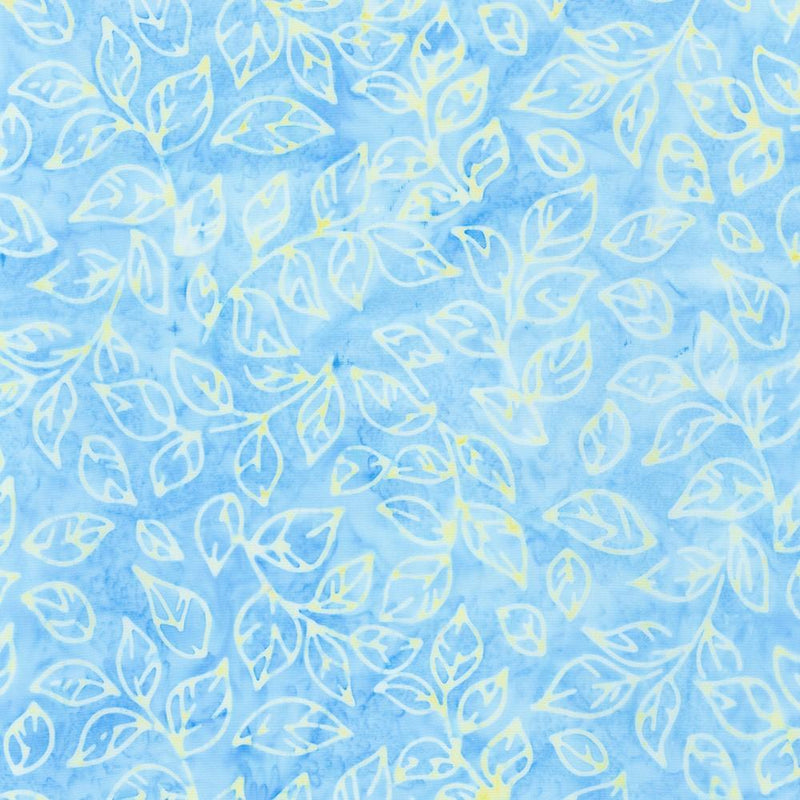 RK Artisan Batiks: Floral Wave 21624-63 Sky - Cotton Fabric