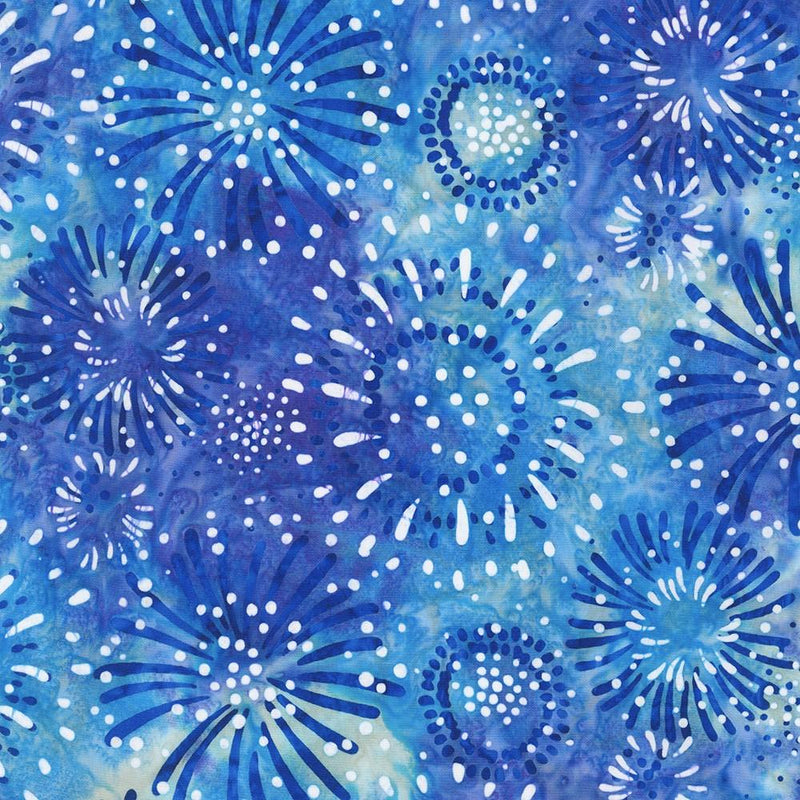 RK Artisan Batiks: Liberty - SRK-21904-82 Blue Jay - Cotton Fabric