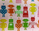 RK Funbots Pink AAK-13960-10 - Cotton Fabric