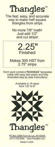 THNG Thangles Template 2.25" Finished - 02.25