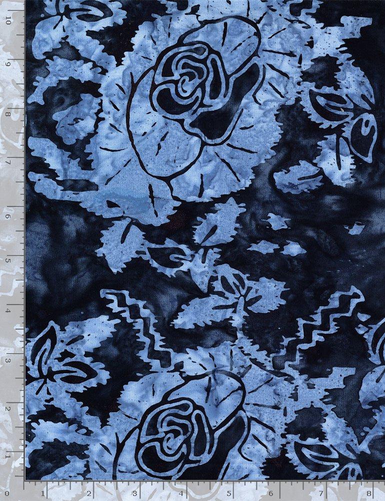 TT Blue Moon Batik Dramatic B8181-SAPPHIRE - Cotton Fabric