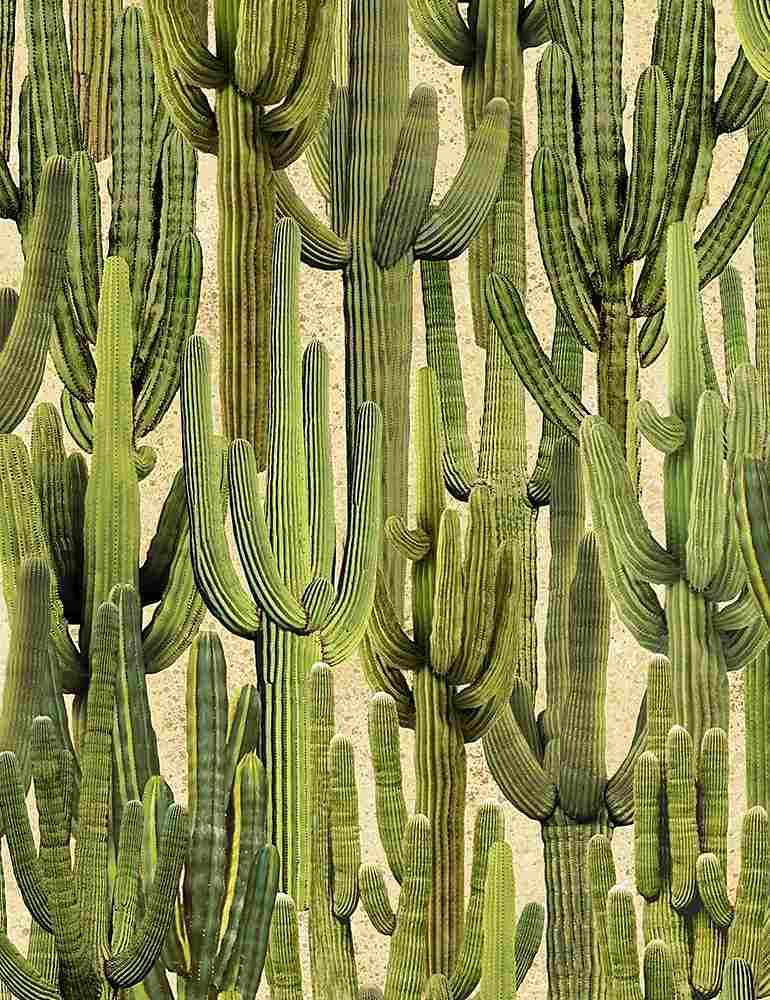 TT Saguaro Cactus C6807-SAND - Cotton Fabric