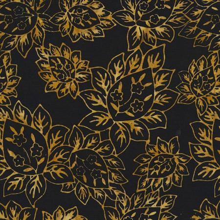 TT Sumatra Batiks Bloom B7053-JET - Quilt Fabric