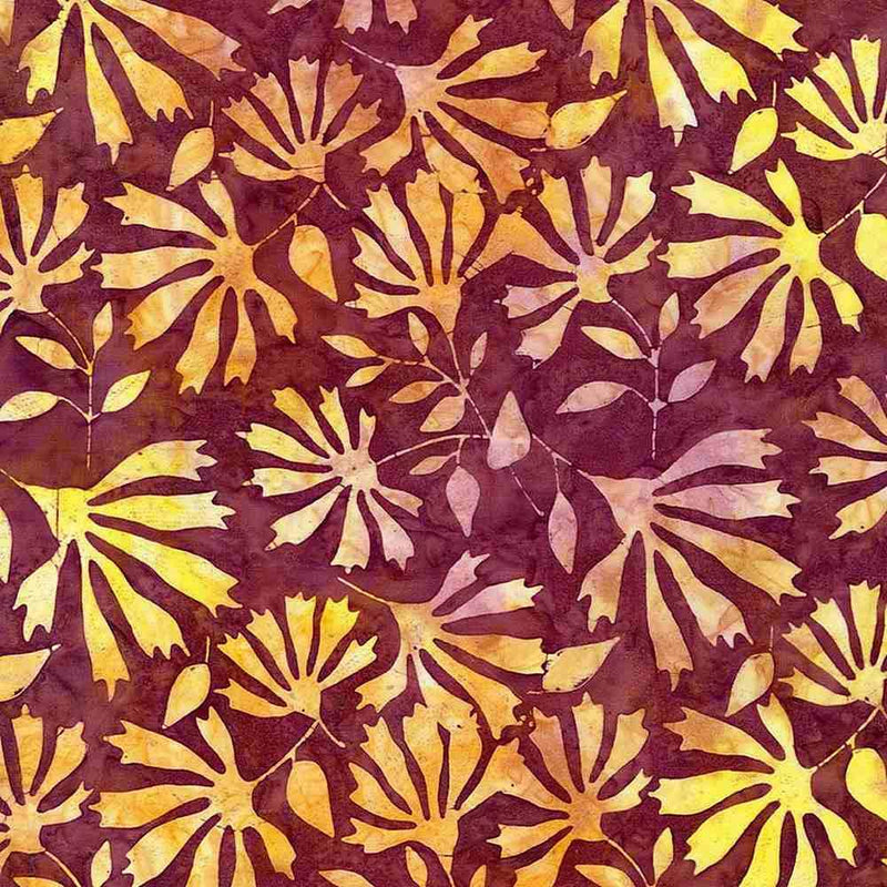 TT Tonga Merlot Batiks - B1655-MULBERRY - Cotton Batik Fabric