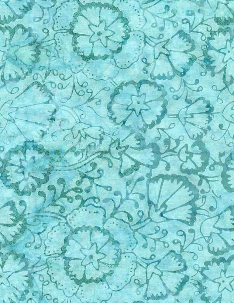 TT Tonga Twilight Batiks B7160-AQUA - Cotton Fabric
