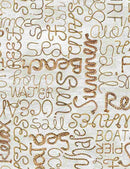 TT Welcome to the Beach - Rope Words BEACH-C8289-NATURAL - Cotton Fabric