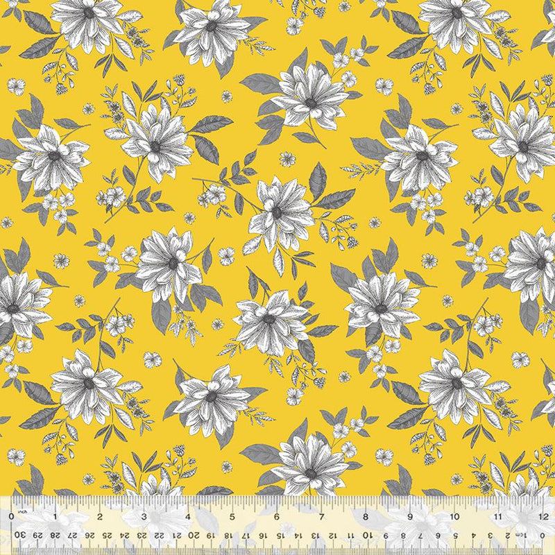 WHM Belle 53436-1 Yellow - Cotton Fabric