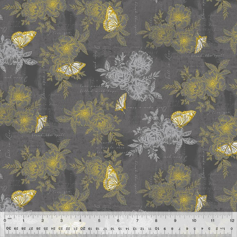 WHM Belle 53437-4 Graphite - Cotton Fabric