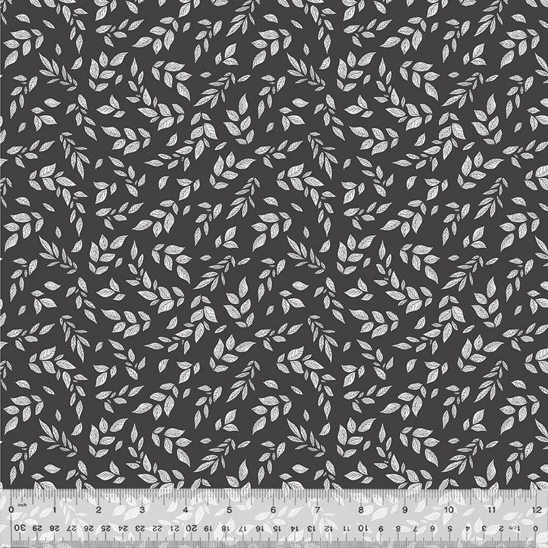 WHM Belle 53438-2 Charcoal - Cotton Fabric
