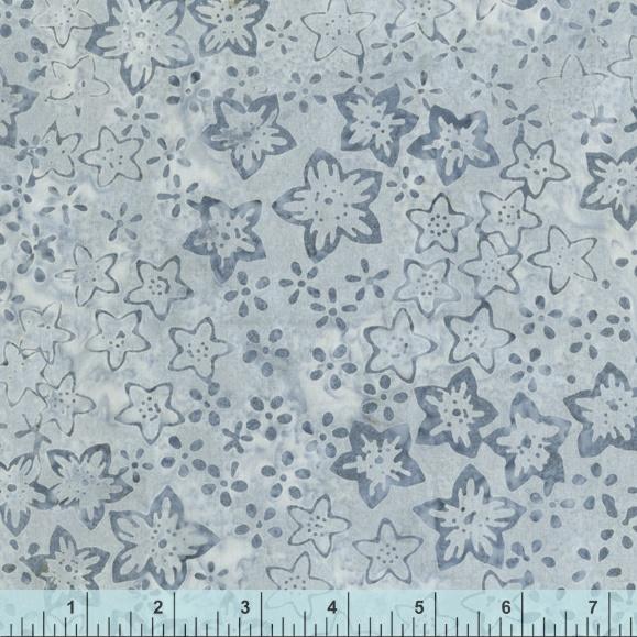 WHM Emma - 2219Q-X Grey - Cotton Batik Fabric