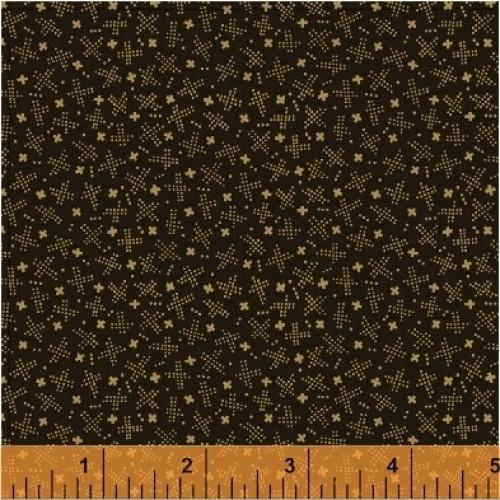 WHM General Store 51456-1 Brown - Cotton Fabric